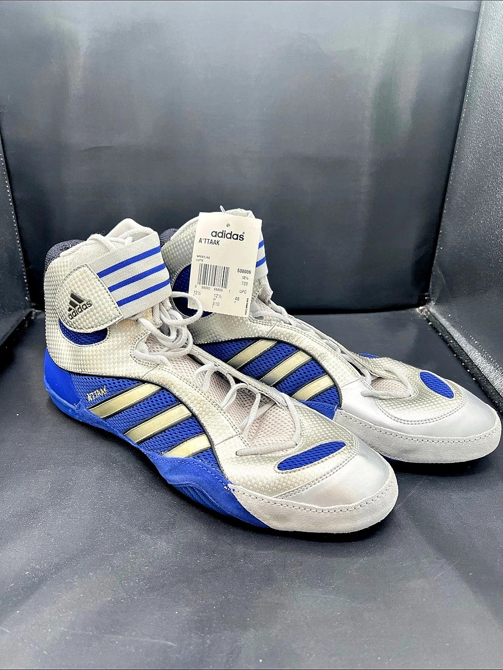 adidas Attak Athletic Shoes Blue & White US 13